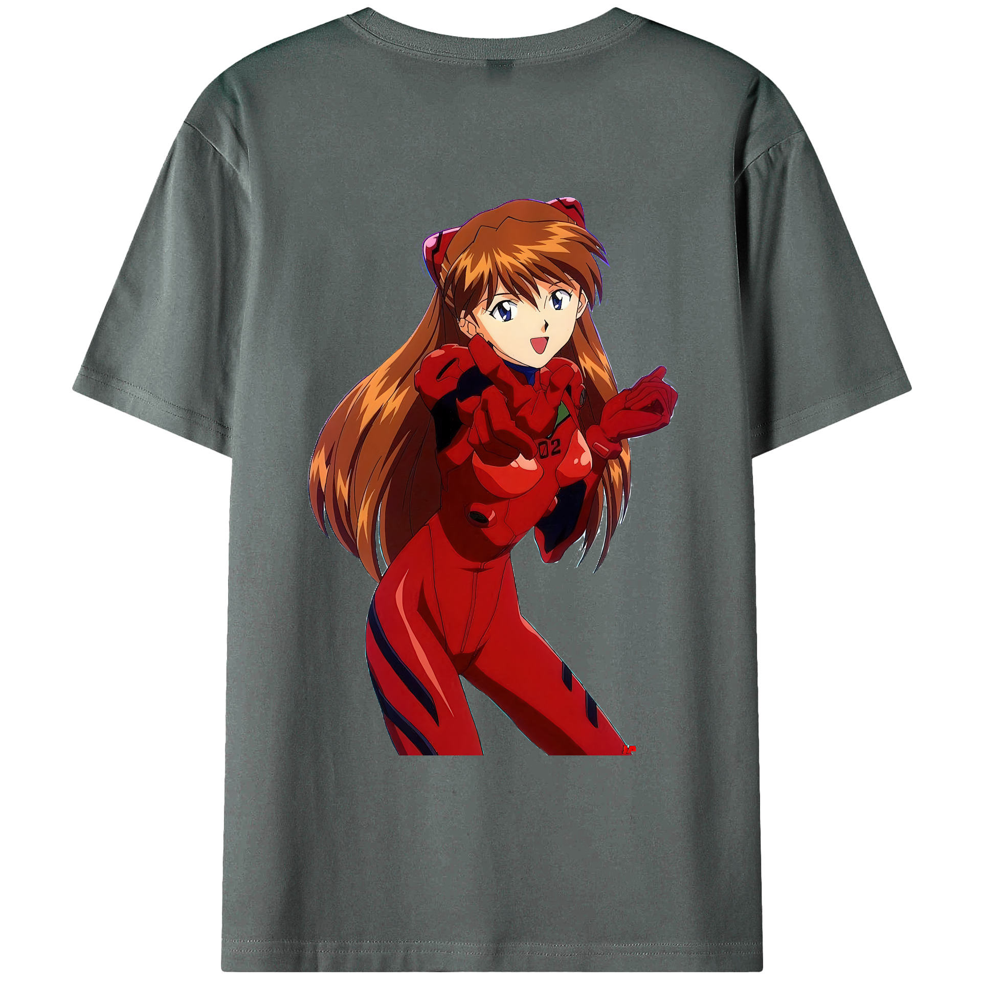 （画像用） EVA 新世紀エヴァンゲリオン 綿100％ メンズ半袖Tシャツ（バックプリント） 通気性